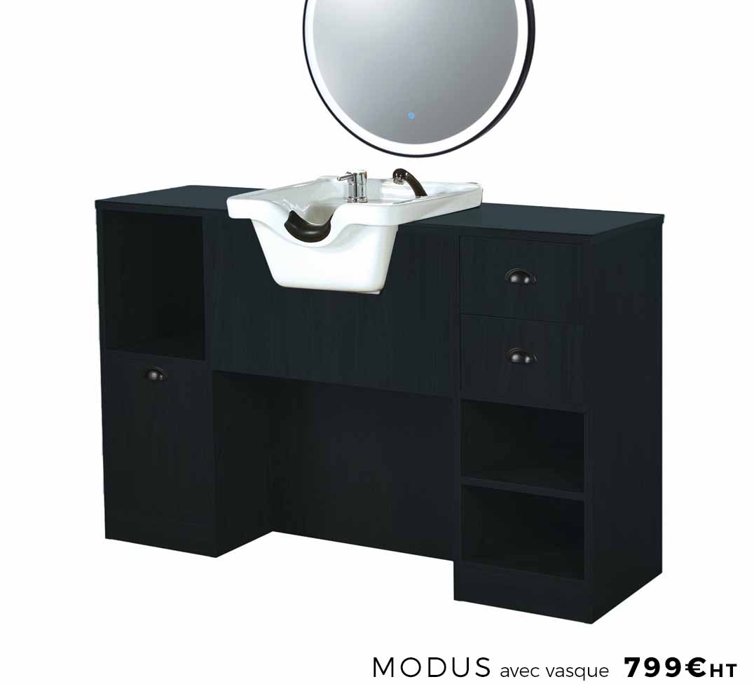 Modus avec vasque - Coiffeuse/Miroir