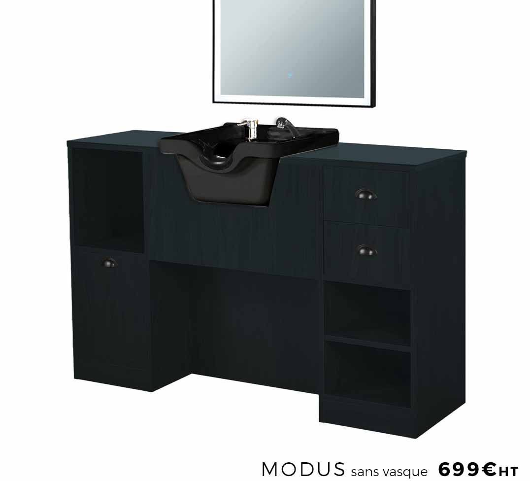 Modus avec vasque - Coiffeuse/Miroir